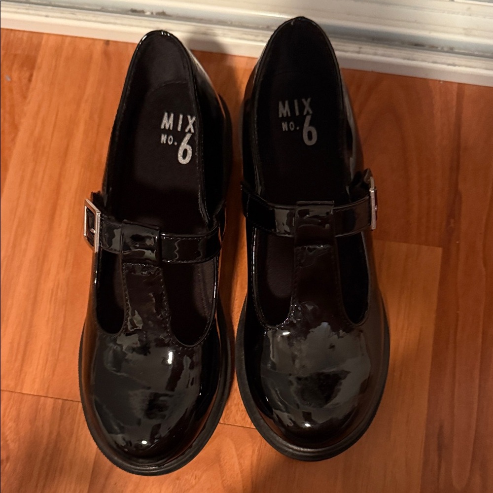 Mix No. 6 Kids Shiny Black Dress Shoes